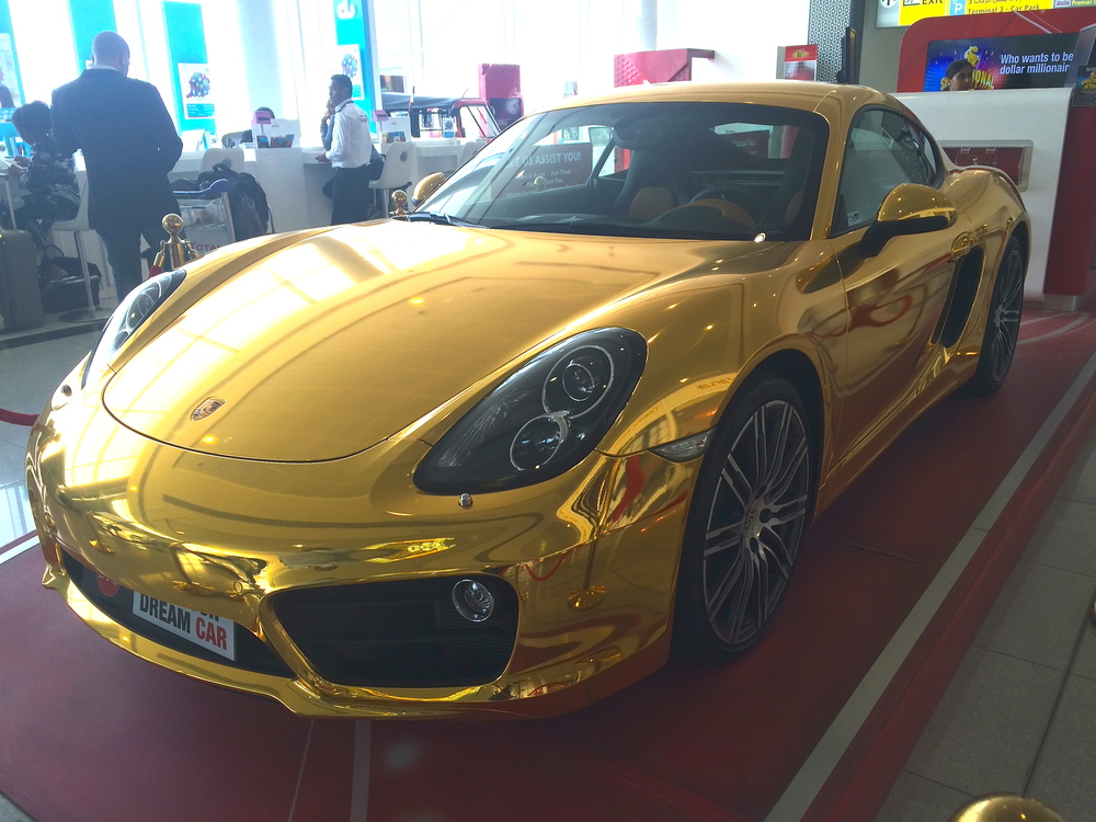24k gold Porsche