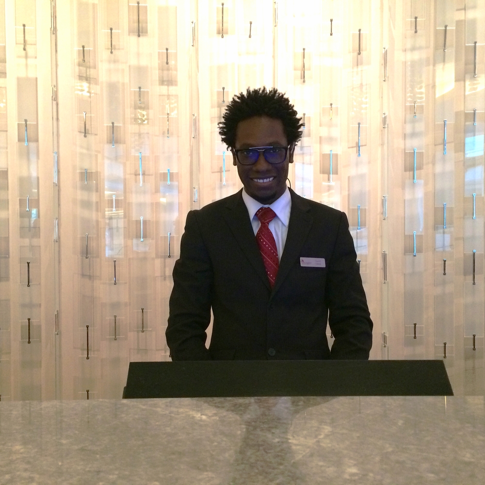 Hotel Clerk David who checked me in